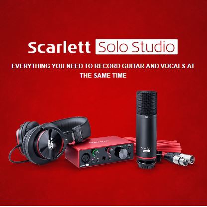 Focusrite Scarlett Solo Studio 3rd USB 錄音套組代理原廠貨| 存在 